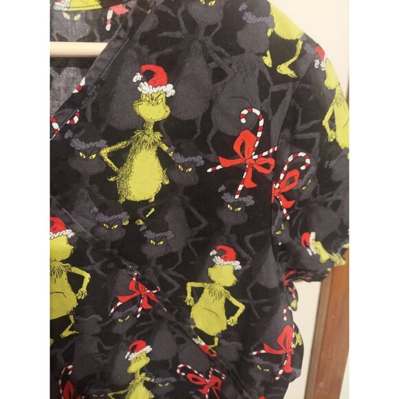 Dr. Seuss The Grinch Nurse Scrubs Size L Nursing Hospital Ugly Christmas 🎄 - Picture 7 of 8